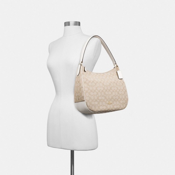 Coach Zip Shoulder Bag in Signature Jacquard - Picture 2 of 5